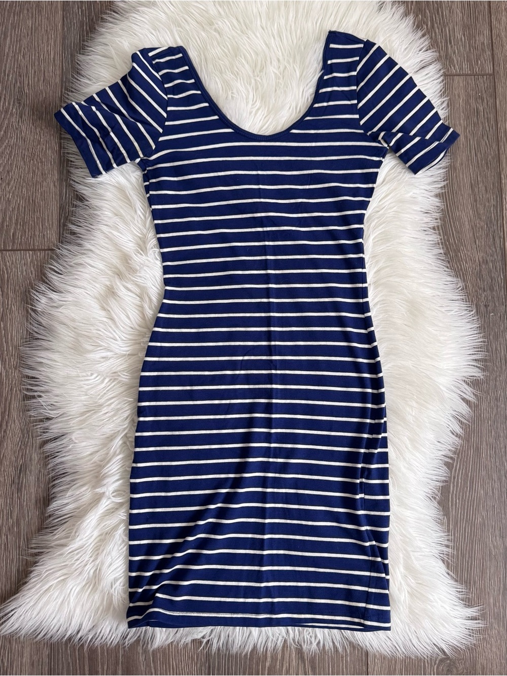 Forever 21 stripe navy dress